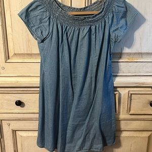 Love Notes Medium Chambray Short Dress. Size M. EUC